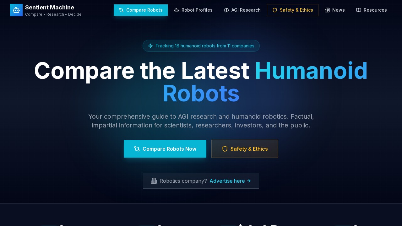 Sentient Machine — Humanoid Robotics & AGI Intelligence Platform